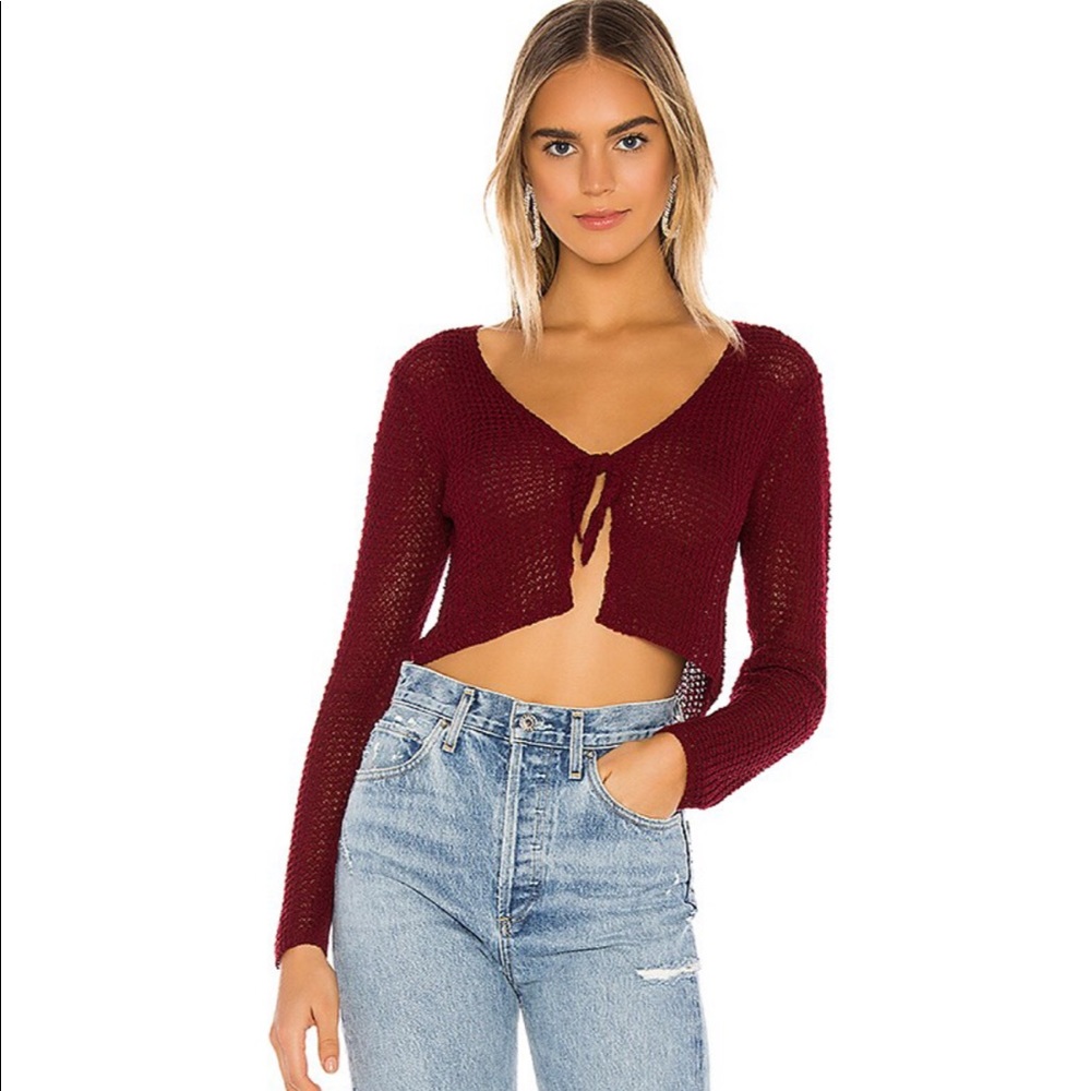 Superdown crochet sweater